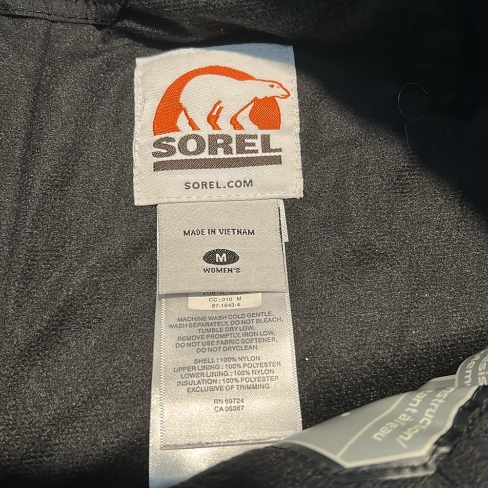 Sorel Women's Black Winter Ski Snowmobile Pants Size Medium - Picture 2 of 12